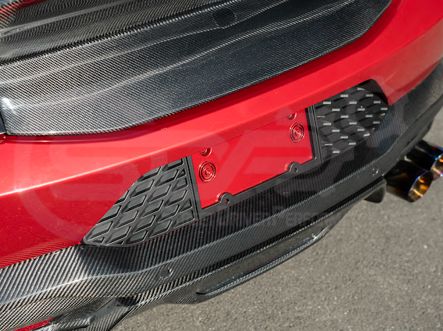 2024-UP FORD MUSTANG S650 | REAR LICENSE PLATE FRAME TRIM COVER